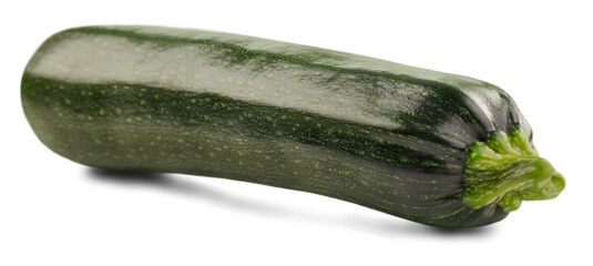 Ripe green fresh zucchini vegetable
