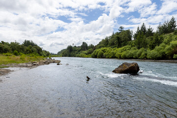 River Tolten in Araucania, Chile