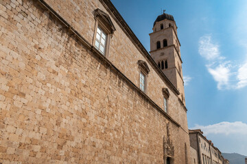 Fototapeta na wymiar St Francis Tower in the fortress of Dubrovnik