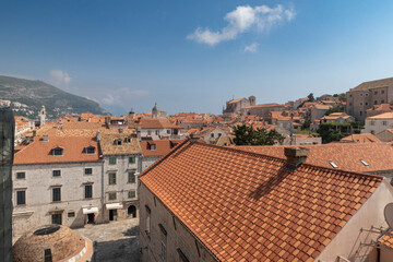 The walled city of Dubrovnik in Croatia