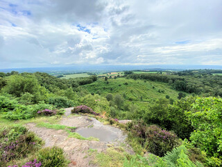 Fototapeta premium A view of the Cheshire Countryside at Bickerton Hills