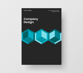 Fototapeta na wymiar Premium mosaic tiles company brochure layout. Multicolored corporate cover vector design template.