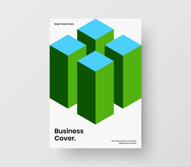 Isolated corporate cover A4 design vector template. Creative geometric pattern pamphlet concept.