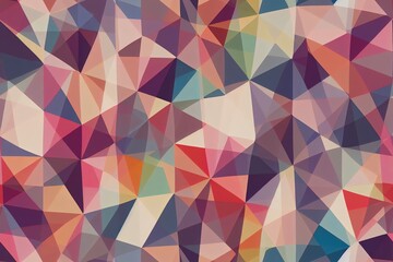 Fototapeta premium Pattern consisting of basic geometric patterns that seamlessly connect. Extremely pastel color scheme. Generative AI