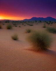 Fototapeta premium Sand Dunes in the Desert Created with Generative AI