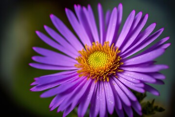 Obraz premium Beautiful purple-colored aster, close-up. stock photo Aster, Backgrounds, Beauty, Beauty In Nature, Blossom
