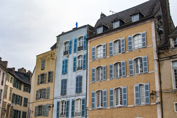 Fototapeta na wymiar houses in the old European town