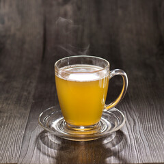 Chrysanthemum Tea served in cup isolated on table side view healthy morning drink