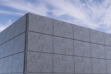 Realistic industrial style concrete background - 3D Rendering