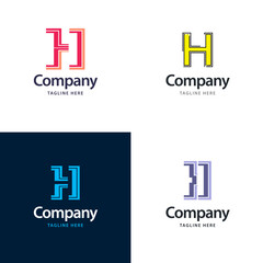 Letter H Big Logo Pack Design Creative Modern logos design for your business