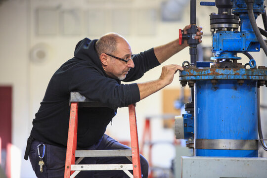 Engineer in water treatment plant
