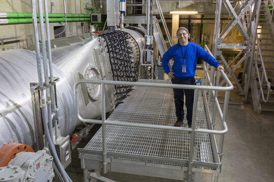 Water treatment plant ultraviolet ionization treatment room