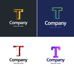 Letter T Big Logo Pack Design Creative Modern logos design for your business