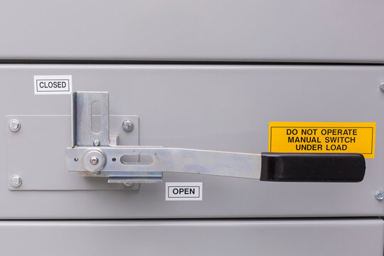 Manual Switch with lock out positions during installations