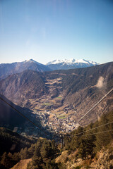 Descent in the Encamp funicular, Andorra
