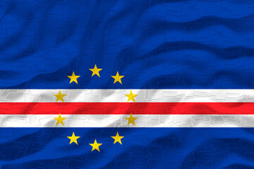 National flag of Cape Verde. Background  with flag  of Cape Verde.