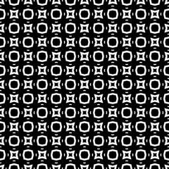 Black and white seamless pattern texture. Greyscale ornamental graphic design. Mosaic ornaments. Pattern template. Vector illustration. EPS10.