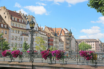 Fototapeta na wymiar Historic buildings in Strasbourg, France 