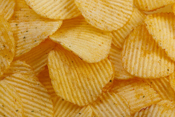 Lots of potato chips, texture