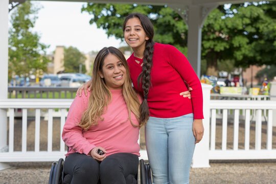 Portrait of happy friends