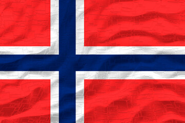 Fototapeta premium National flag of Jian mayen. Background with flag of Jian mayen