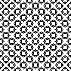 Black and white seamless pattern texture. Greyscale ornamental graphic design. Mosaic ornaments. Pattern template. Vector illustration. EPS10.