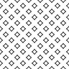 Black and white seamless pattern texture. Greyscale ornamental graphic design. Mosaic ornaments. Pattern template. Vector illustration. EPS10.