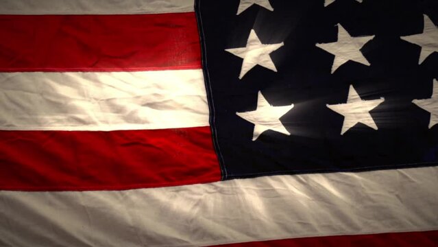 United States of America flag vintage style effect background 