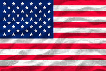 Naklejka premium National flag of United States of America. USA. Background with flag of United States of America. USA