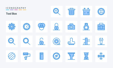 25 Tools Blue icon pack
