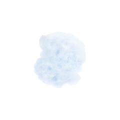 Blue spot isolated on white background. Watercolor hand drawn illustration. Texture for backgrounds