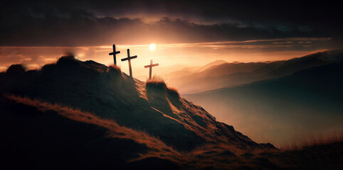 cross on the hill, generative ai