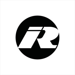 letter i2 logo vector template