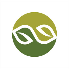 leaf logo vector emblem template