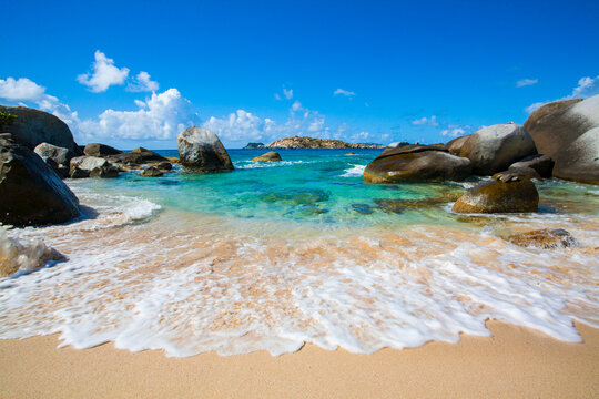 'The Baths' beach on Virgin Gorda, BVI; Virgin Gorda, British Virgin Islands