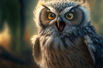 Obraz premium cute paceful animails in the forest 