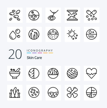 20 Skin Line Icon Pack Like Moisturizer Skin Infection Dry Skin Infection Skin Protection