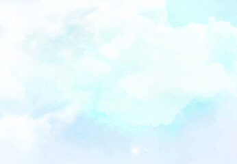 Fototapeta na wymiar Vector realistic sugar cloud in blue sky