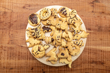 Homemade shaped cookies