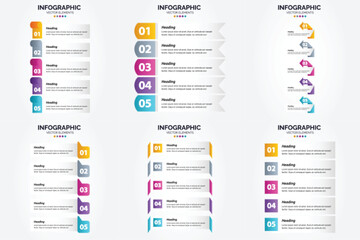 This vector infographics set is great for advertising your business in brochures. flyers. and magazines.