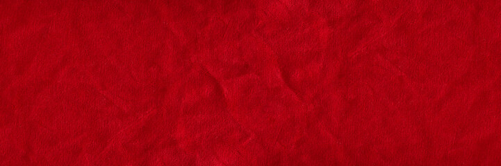 Red velvet texture for postcard or background for design. Red background for Christmas theme or...