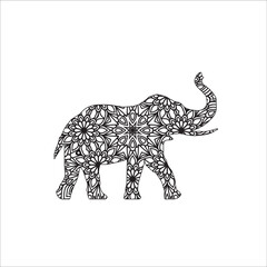 Animal Mandala Coloring page for adult