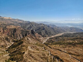 High desert in Bolivian mountains