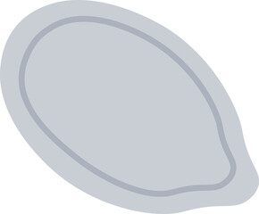 Pumpkin seeds flat icon Healthy vegan ingredient