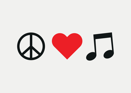 peace love music wallpaper