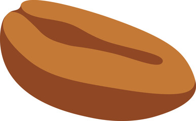 Coffee beans flat icon Tropical grains Plants cultivation