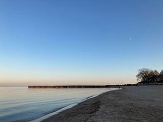 sunset at Lake Michigan