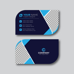 Creative die-cut business card design with leaf shape and rounded corner