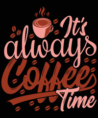 Coffee print template design-for coffee lover