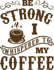 Coffee print template design-for coffee lover